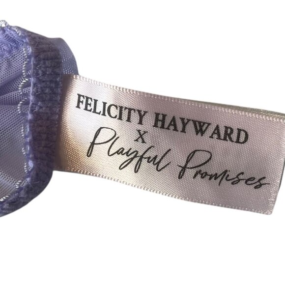Felicity‎ Hayward X Playful Promises Luna Embroidered Bra High Waist Briefs Set - Picture 11 of 13